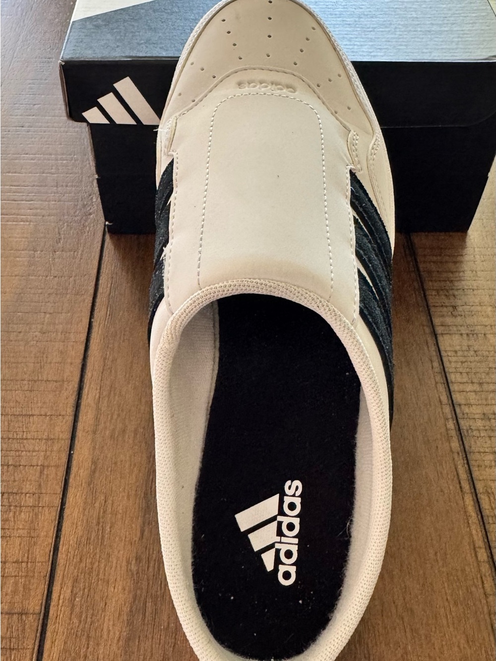 Adidas Hoops 4.0 Mule Crystal White Sneakers Size 8.5 - Picture 12 of 13